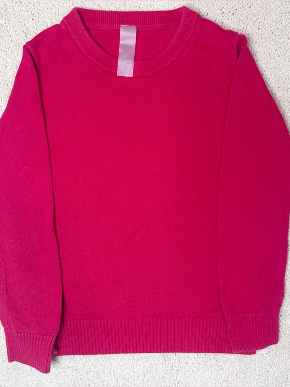Primary Kids Lightweight Crewneck Sweater - Red
